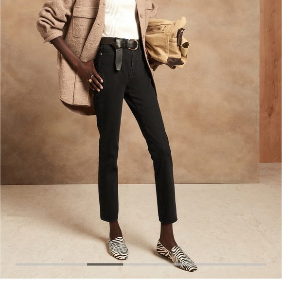 Banana Republic Denim - Banana Republic Ultra High Rise slim Fit Black - size 30